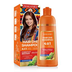 MAGANIO 4-IN-1 Hair Dye Shampoo For Home Use
