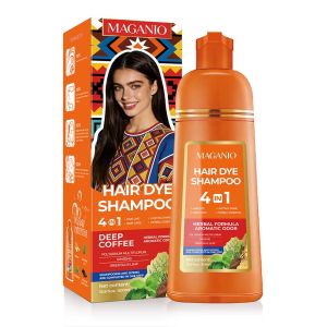 MAGANIO 4-IN-1 Hair Dye Shampoo Without Fading