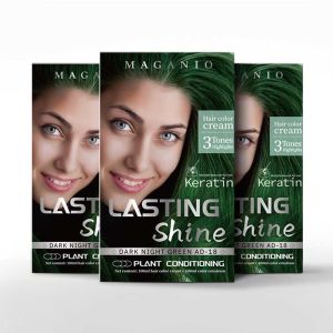 MAGANIO Green Hair Dye Cream Long-Lasting Natural Color